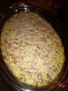 Hot ham and swiss dip